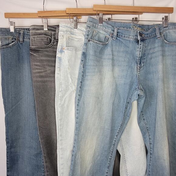 Kut, Lands End, Old Navy, Time Tru Women's Jeans Bundle- size 14 - Picture 2 of 16